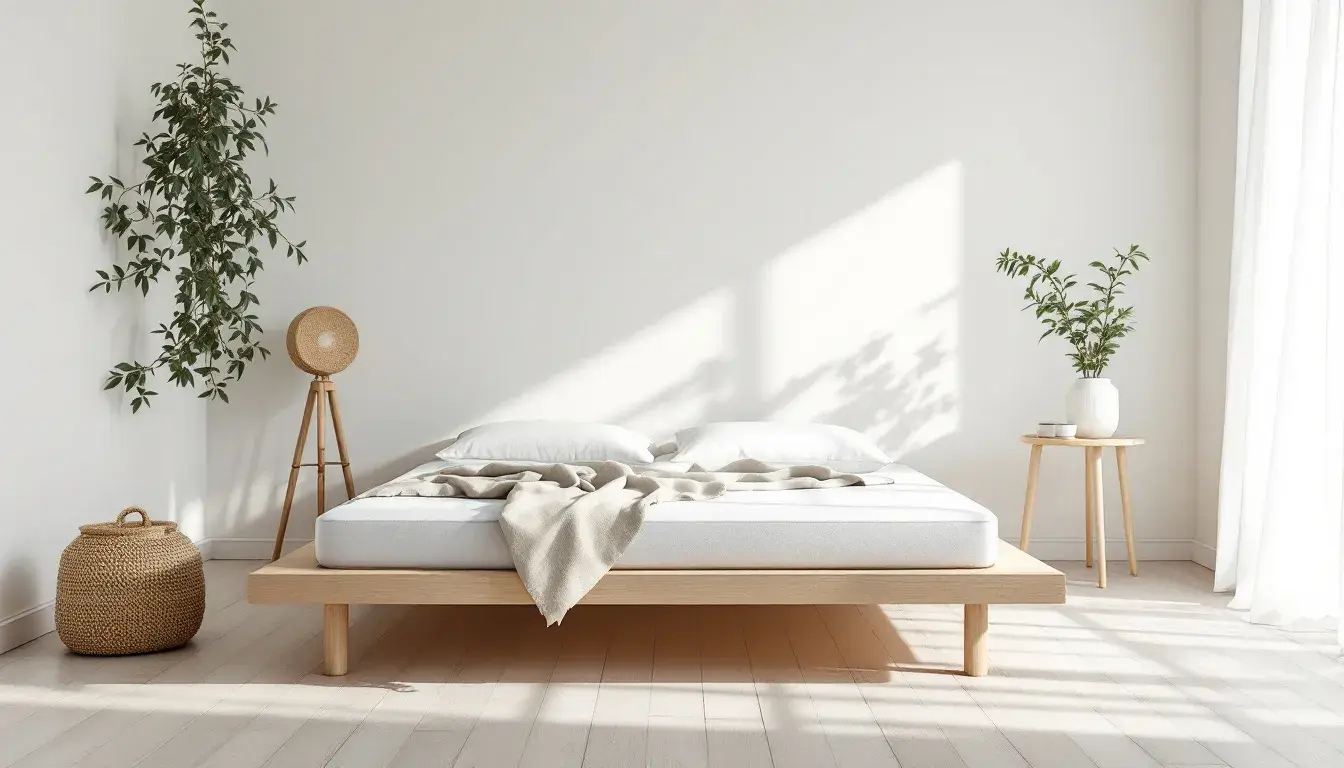 Łóżko 180x200 w stylowej sypialni zapewniające komfortowy sen i przestrzeń